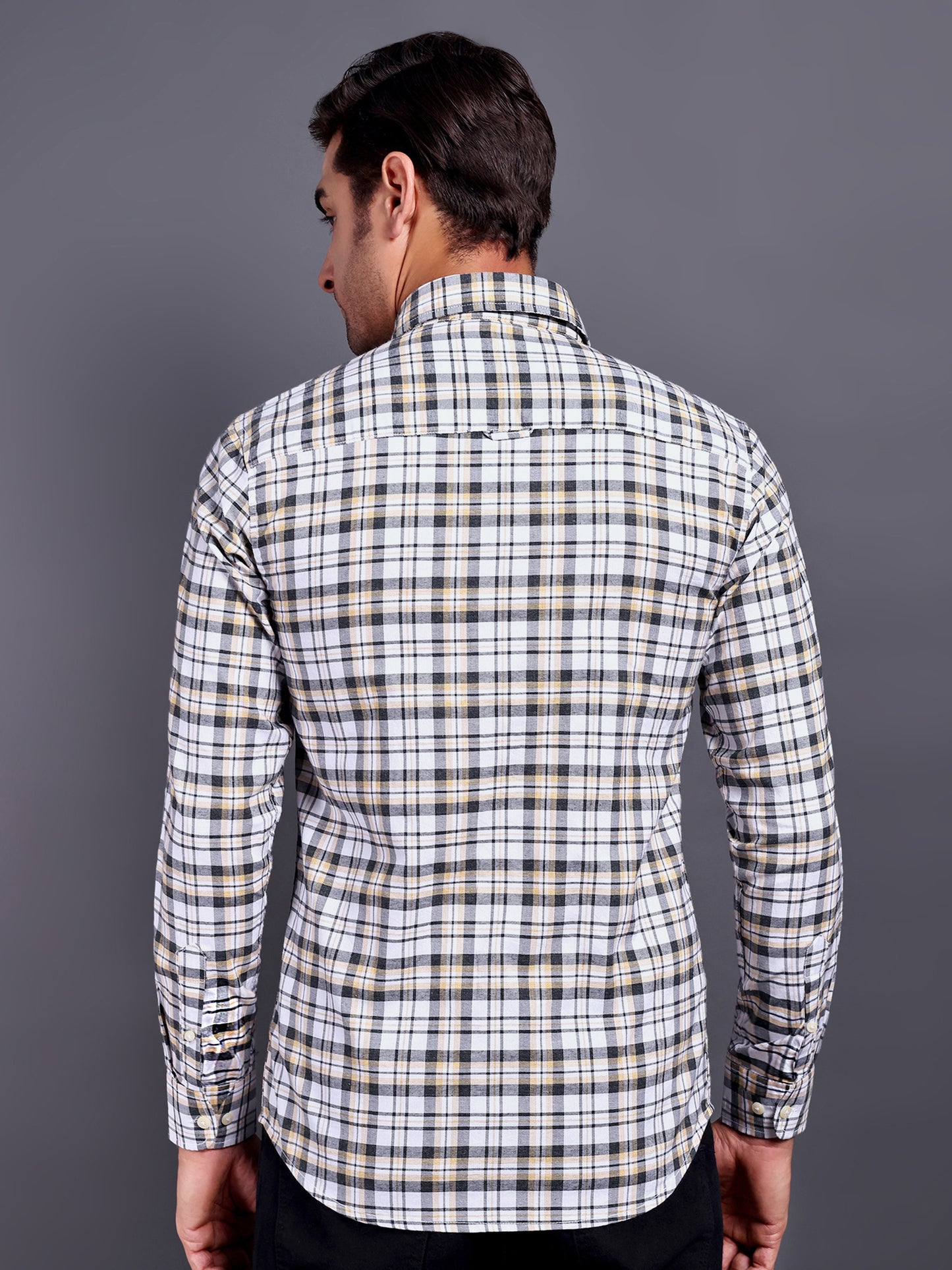 Oxford Melange Checked Shirts