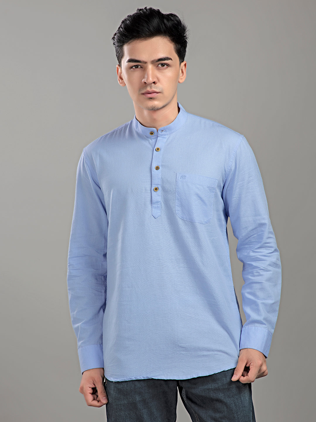 Mcbook Linen Blend Short Kurta