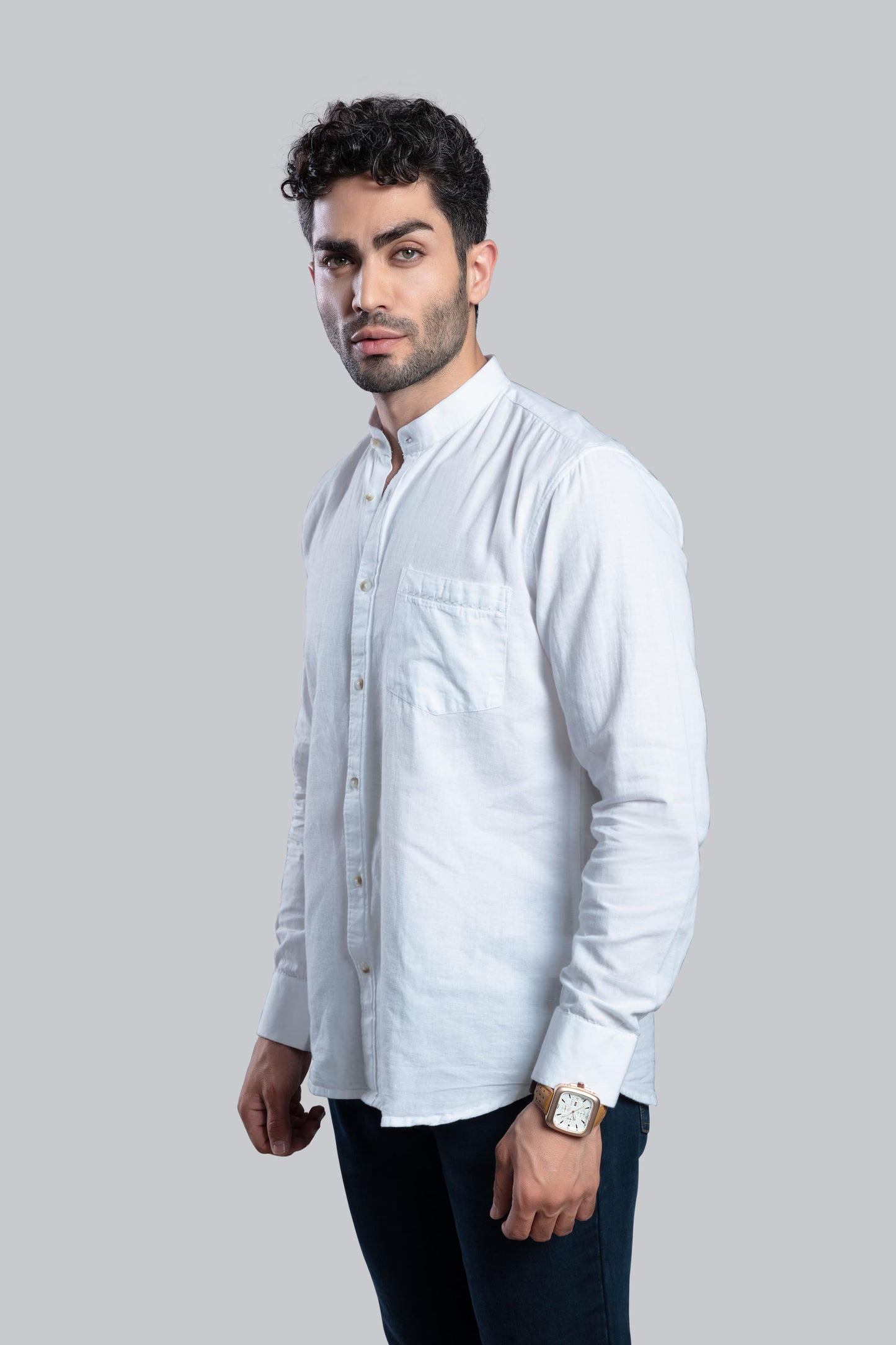 Dreamy Stylish Linen Shirt-White