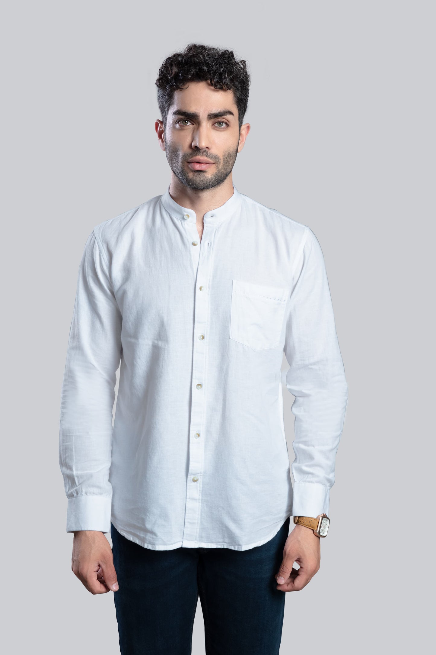 Dreamy Stylish Linen Shirt-White