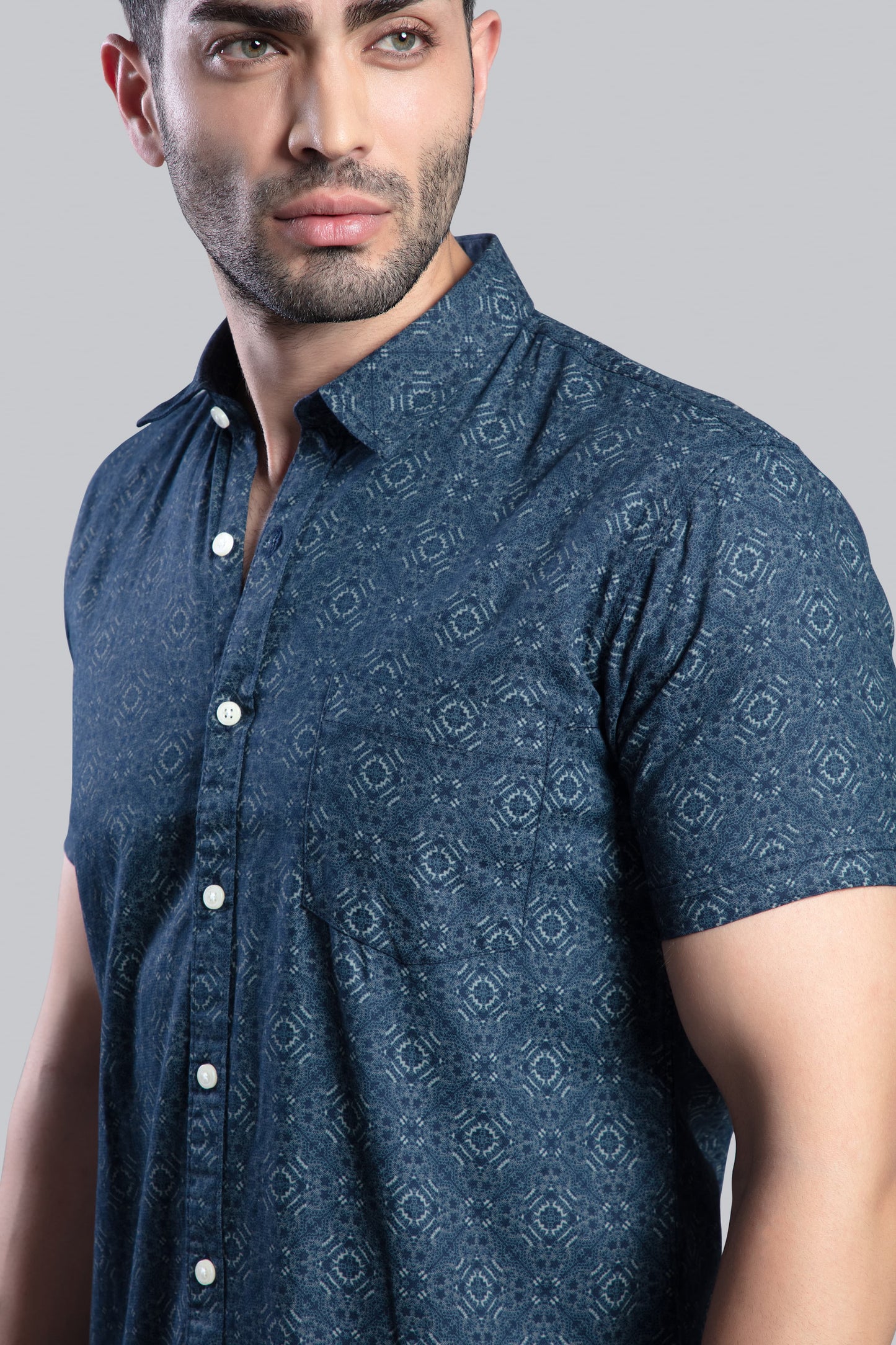 Classic Blue Print Shirt